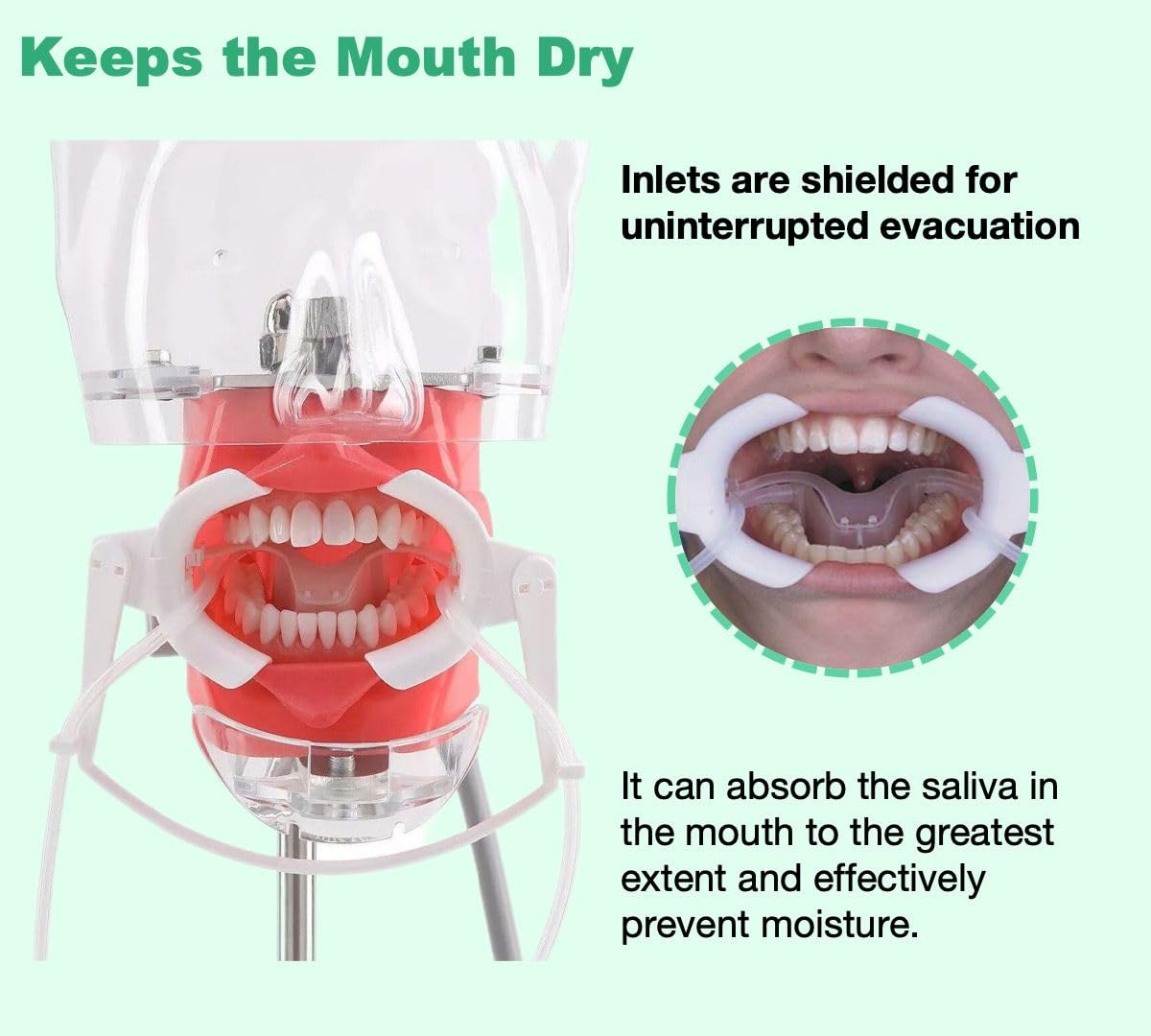 Sistema de campo seco ortodóntico dental Nola Kit completo para retractor de mejillas autoclavable en autoclave 280F