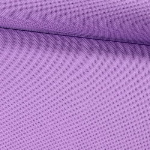 Image of KCS 12 inch x 59 inch (30cmx 149cm) 18CT Counted Cotton Aida Cloth Cross Stitch Fabric (Lavender)