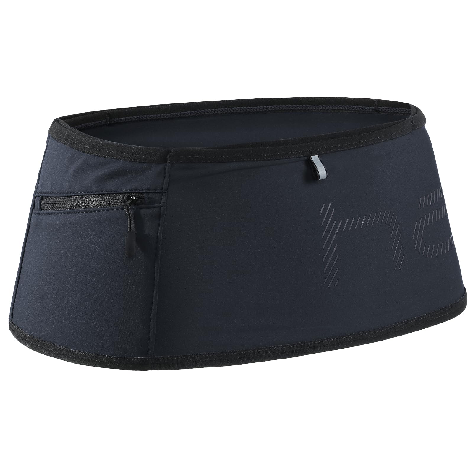 Haimont Lightweight Running Belt, Phone Holder for Men and Women, Non Chafing Waist Band Pack for Phone, Moisture Wicking Storage Belt, Dark Grey, S