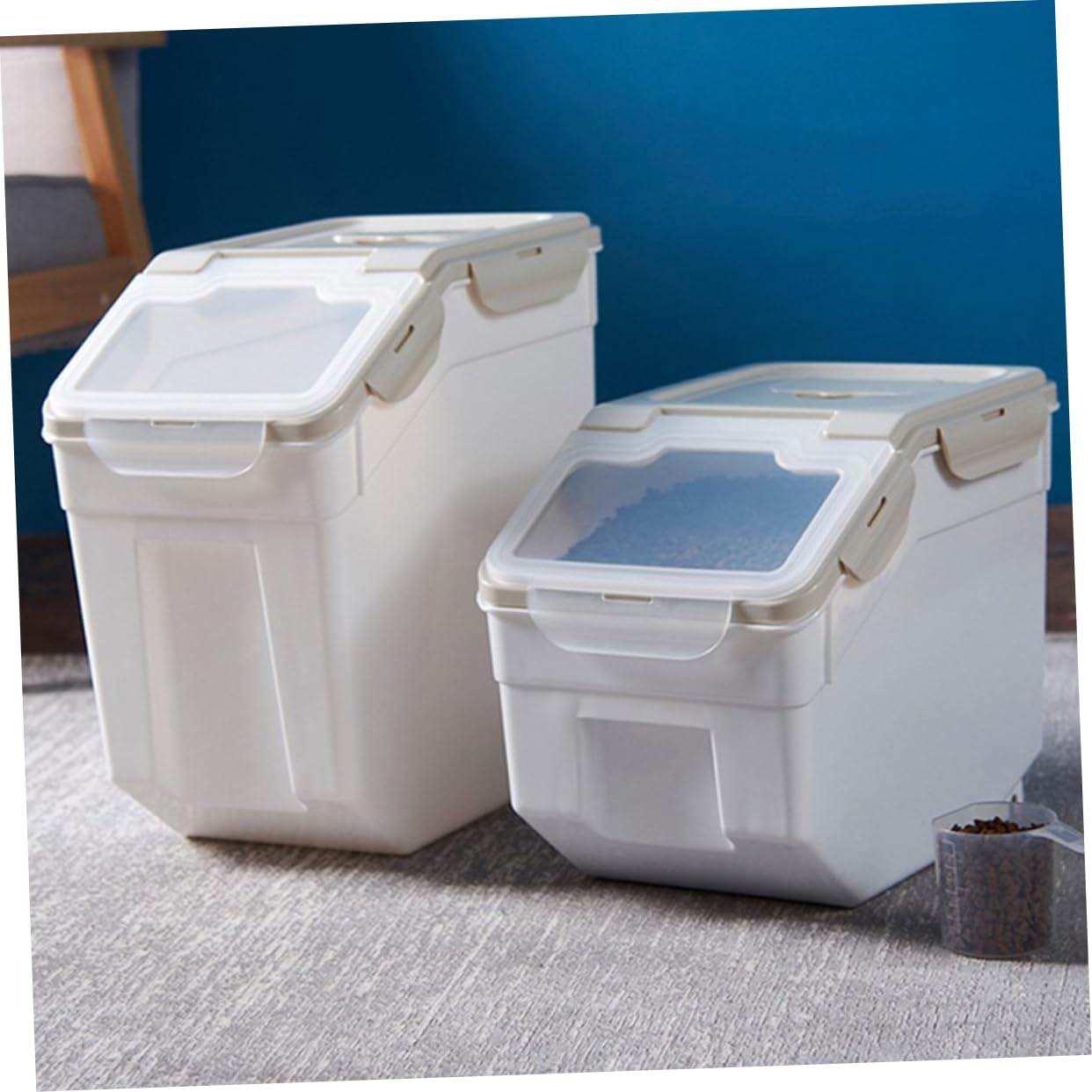 ibasenice Cubo Para Almacenar Comida Para Mascotas Sellado Contenedor De Comida Para Perros y Gatos s Para Cocina