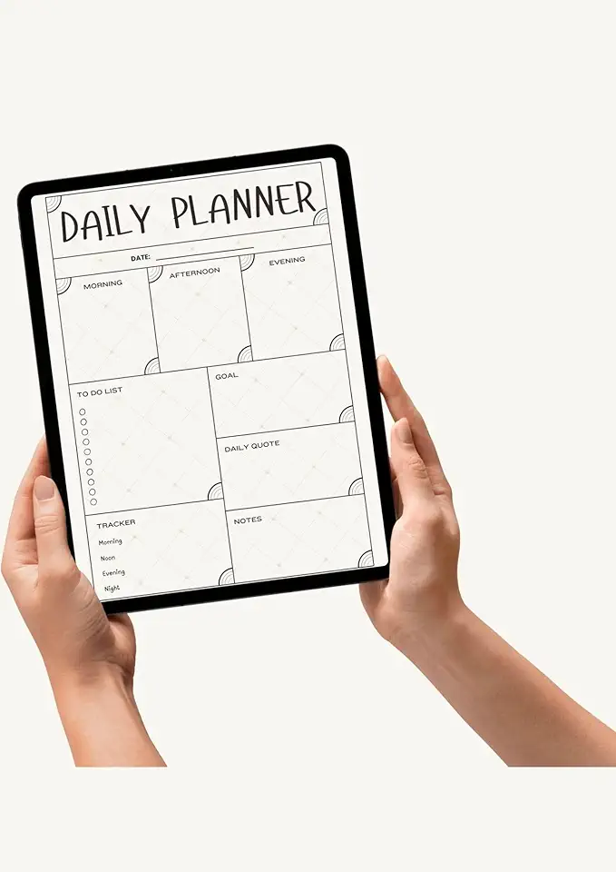 Digital daily planner , Goodnotes planner, iPad planner, Notability planner, Digital calendar, Planner (English Edition)