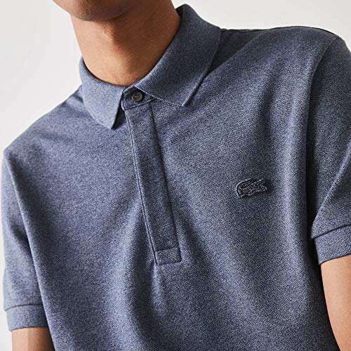 Camisa Polo Paris Regular Fit em Piquet de Algodão Stretch Lacoste Masculino Roxo/Branco G