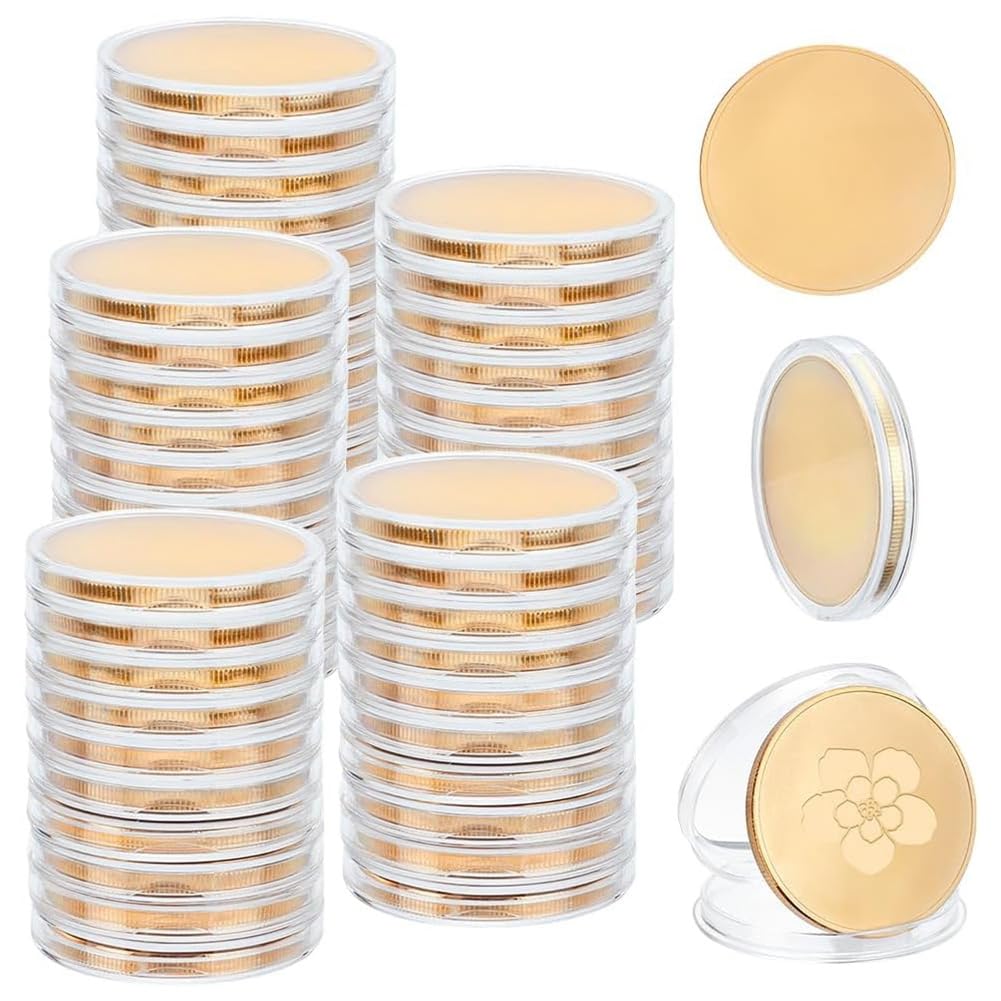Pièces de monnaie vierges en métal estampé de 40 mm avec finition haut de gamme à bords filetés