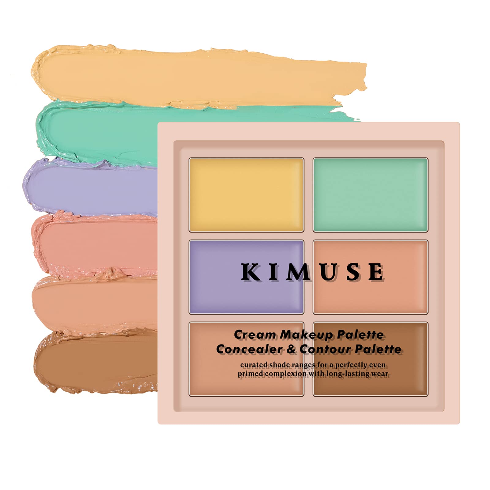 – Colour Correcting Palette, Colour Concealer Makeup Palette, Six Shades, Creamy Blendable Texture