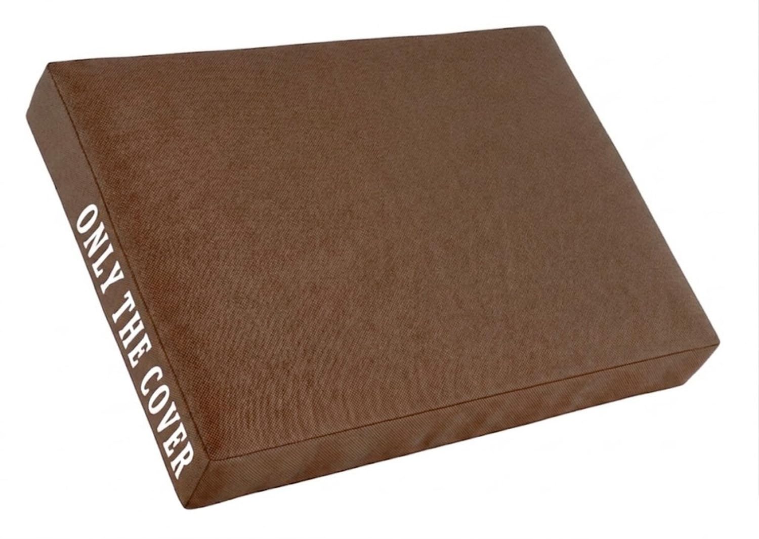 Outdoor Kissenbezug Wasserabweisend Oxford Gewebe Sitzkissenbezug Ersatz Mit Rutschfester Unterseite Für Garten Terrasse Lounge Sofa Nur Bezug(Kaffee,70x70x5cm)