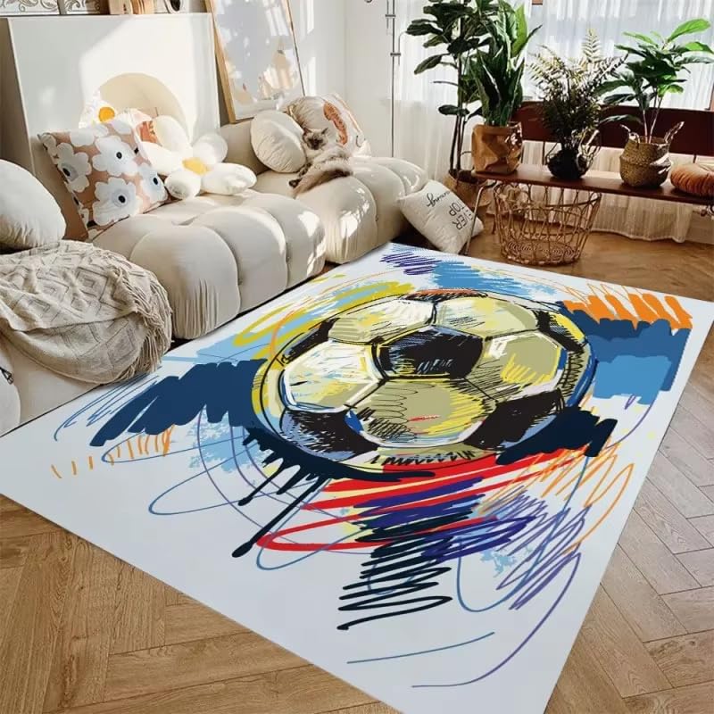 Tapis de sport qui ne glisse pas pour chambre et salon lavable