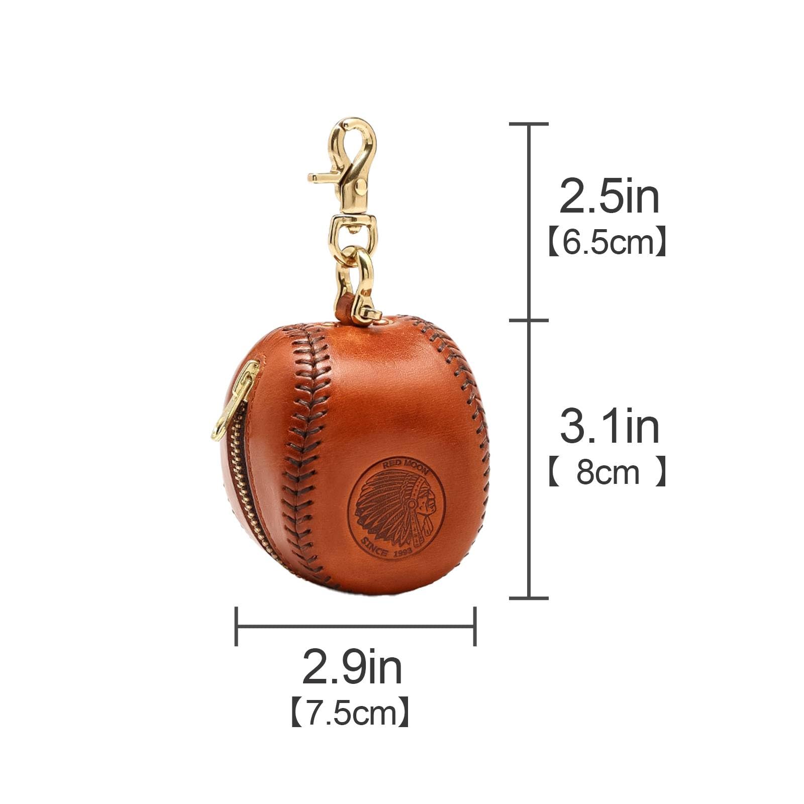 Estuche Auriculares Cuero Auténtico, Organizador Bolso Estilo Béisbol Intrauditivos, Monedero Vintage Cremallera Auriculares Llaves Coche Pintalabios, Colgado Cuello,Viaje Y Desplazamientos