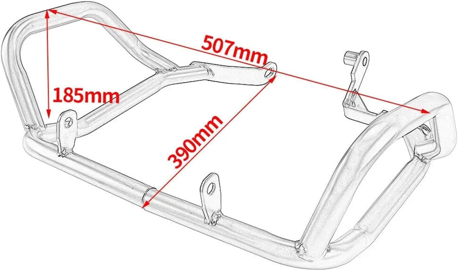 Barre protezione moto Telaio per barra di protezione per moto per CB500X 2019-2022 superiore inferiore per paraurti motore