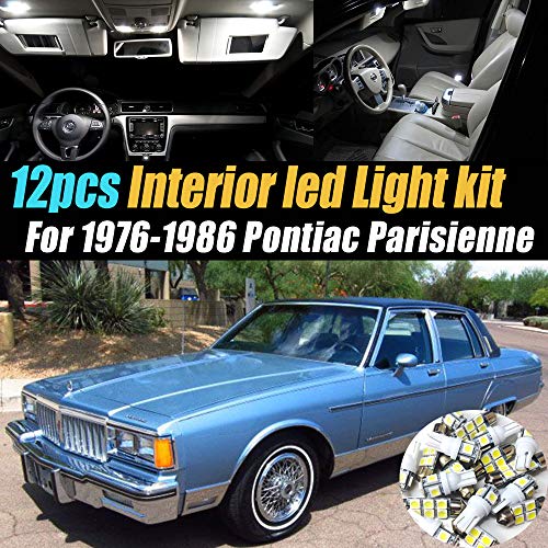 Kit 12 luces LED interior blanco 6000k para Pontiac 76-86 miniatura 1