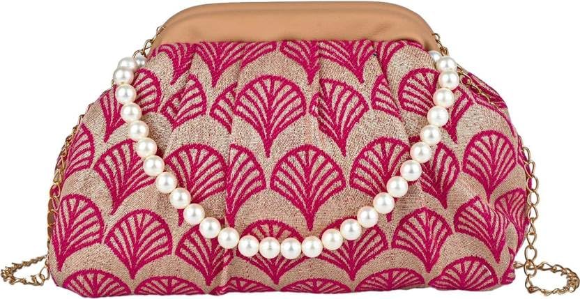Bridal Clutch Sling with Detachable Chain | Gift for Women | Clutch for Women | Wedding and Party Bridal-image-6