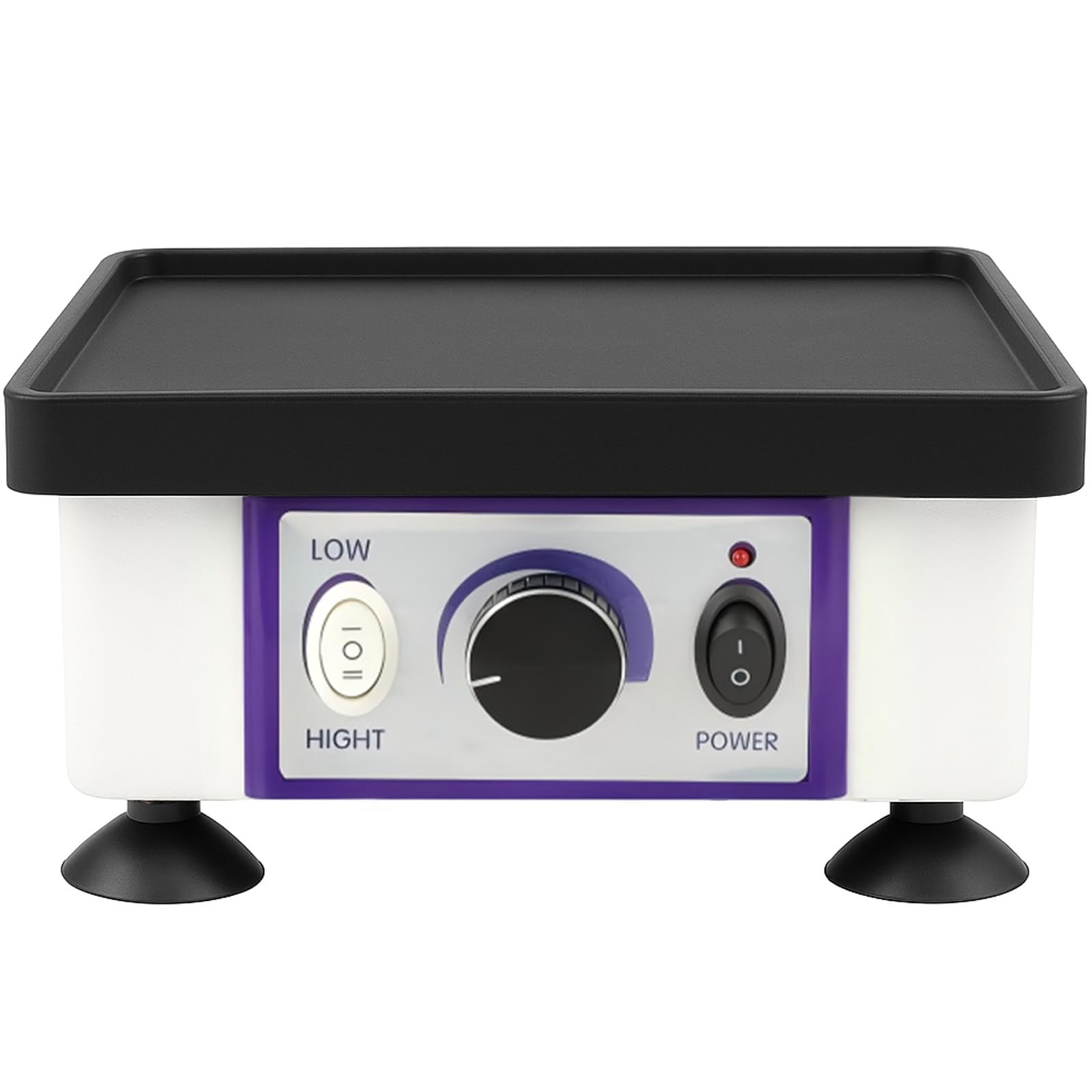 Piastra vibrante per gesso,8" x 6"Oscillatore dentale,120W vibratore dentale,piastra vibrante elettrico a velocità regolabile,laboratorio odontotecnico per miscelare gesso e modelli fusione