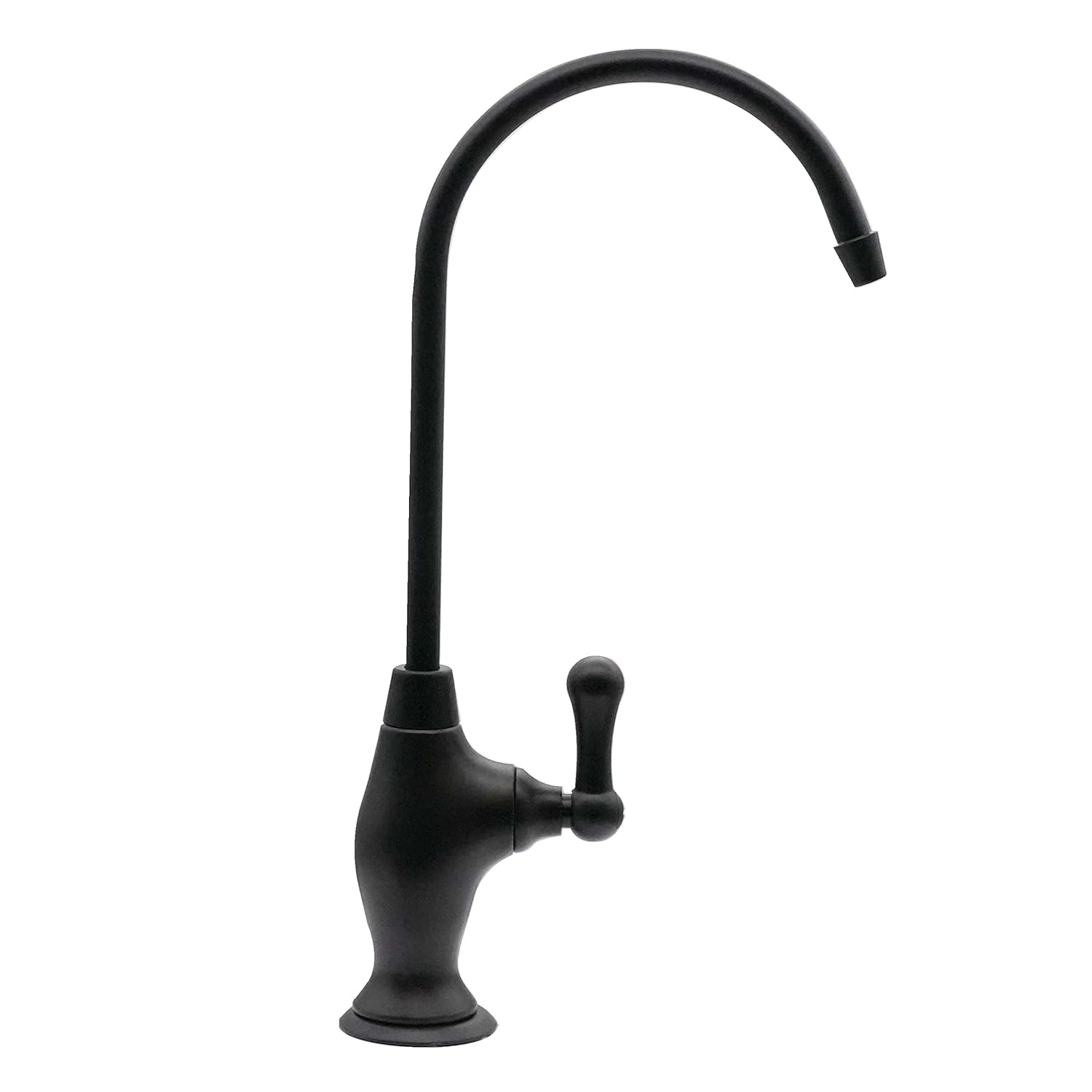 Westbrass D2033-NL-62 10" Classic 1-Lever Handle Cold Water Dispenser Faucet, Matte Black