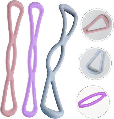 Miniatura 4 de 3Pcs High Elasticity Yoga Resistance Bands Extra Heavy Stretch Fitness Bands for Hip Shaping Shoulder Opening Chest Expansion Elastic Exercise Belts