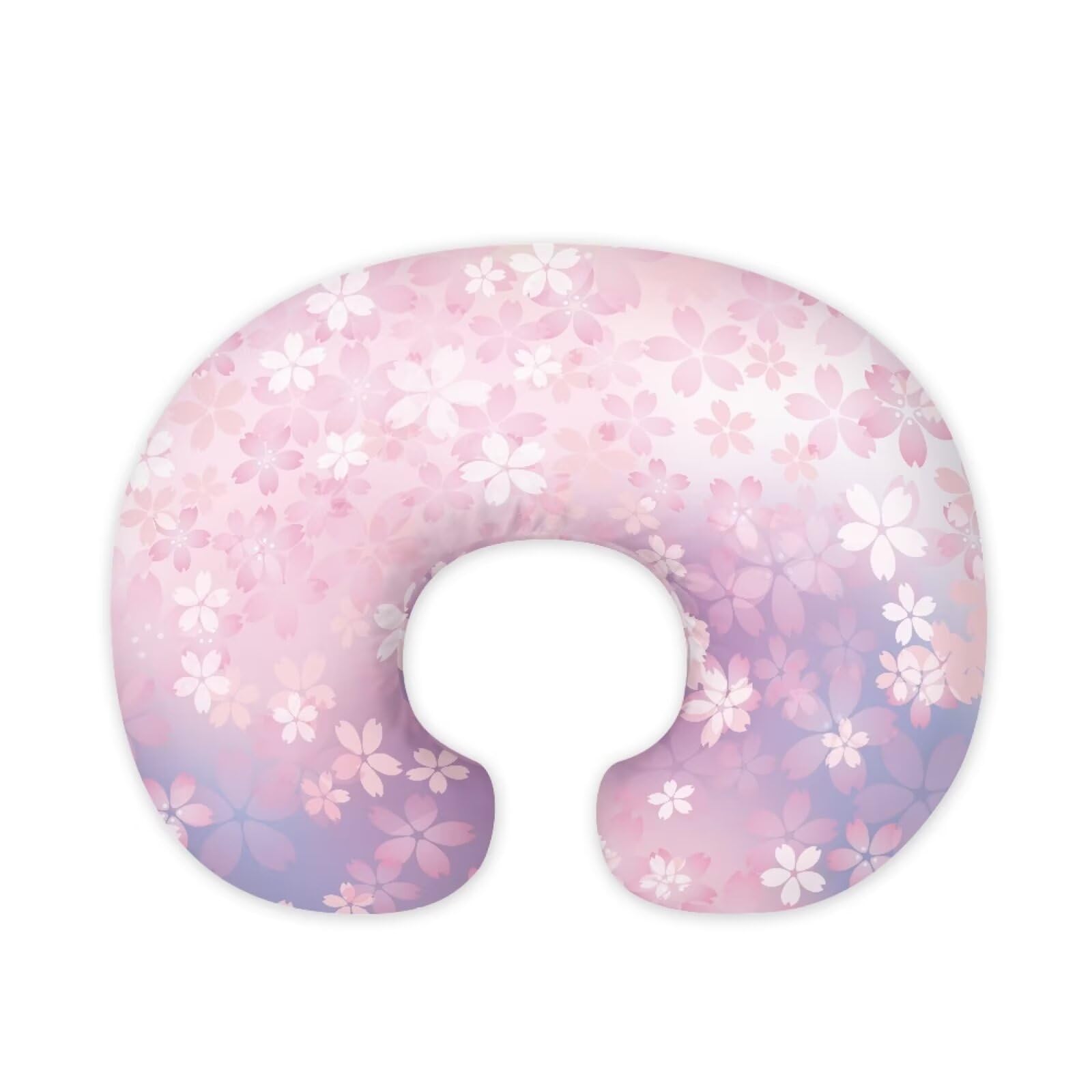 Hechitok Cherry Blossom Nursing Pillow Covers for Breastfeeding Pillow, Cozy Nursing Slipcover Breastfeeding Pillow Covers for Breastfeeding Mom