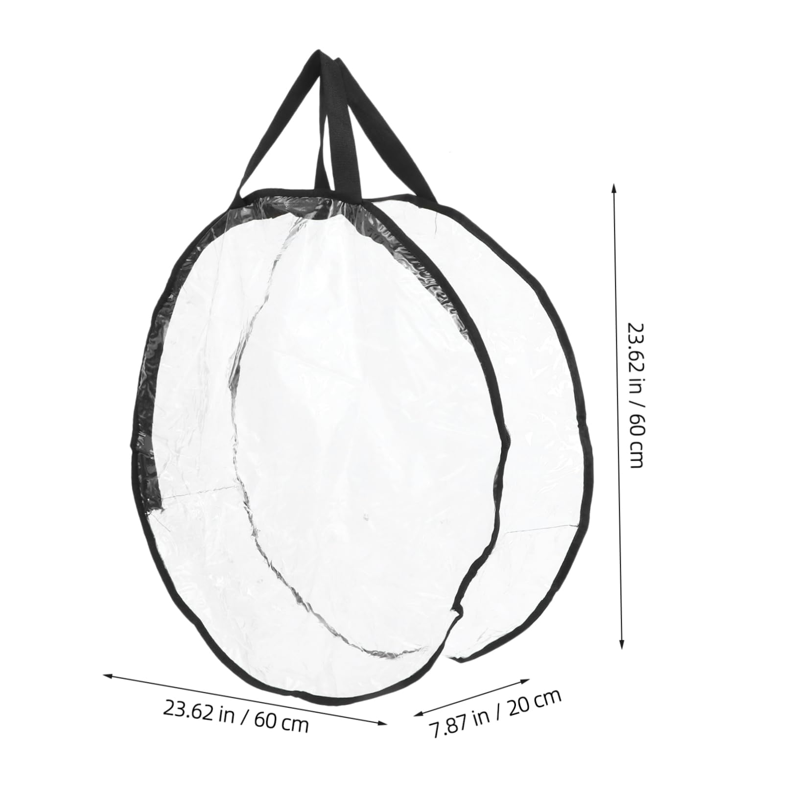 PRETYZOOM Garland Storage Bag Christmas Wreath Bag Round Shape Ornament Storage PVC Material Wreath Container