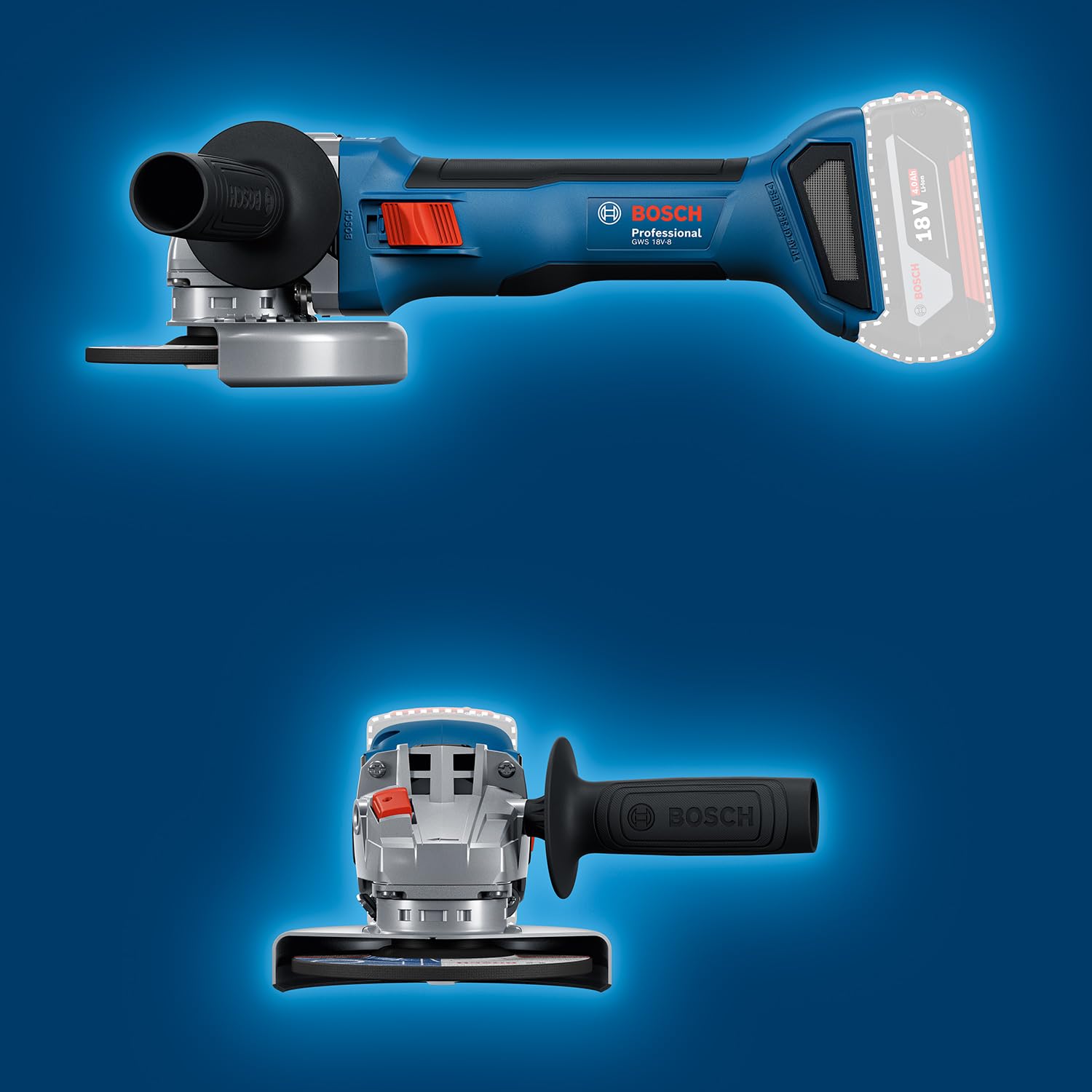 Bosch Professional GWS 18V-8 Akku-Winkelschleifer 125 mm 18V System