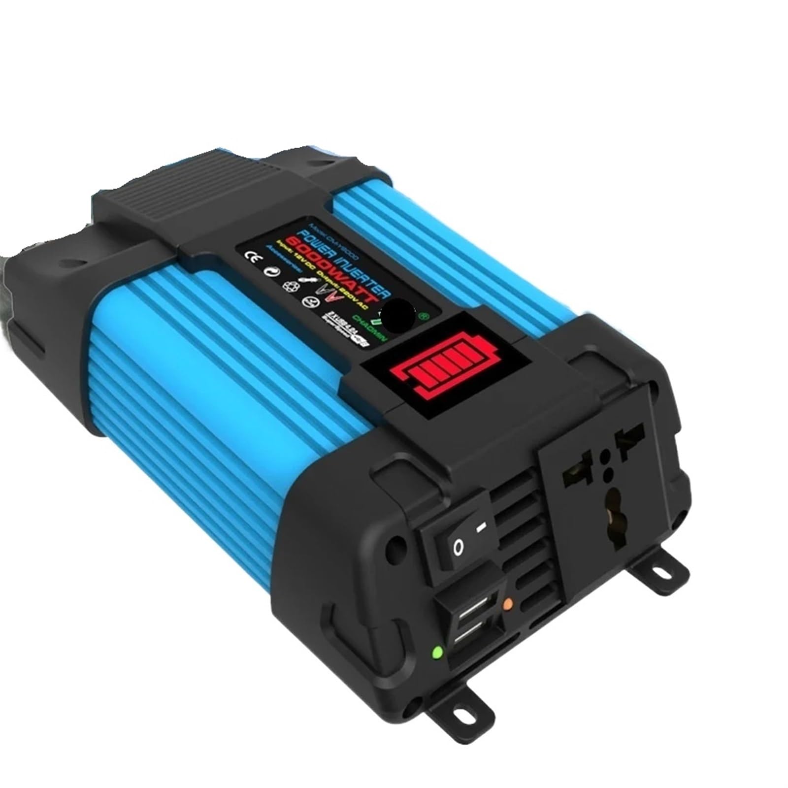 4000/6000W Przetwornica napięcia samochodowego LED Wyświetlacz pojemnościowy Transformator Konwerter Podwójny inwerter USB Urządzenia samochodowe
