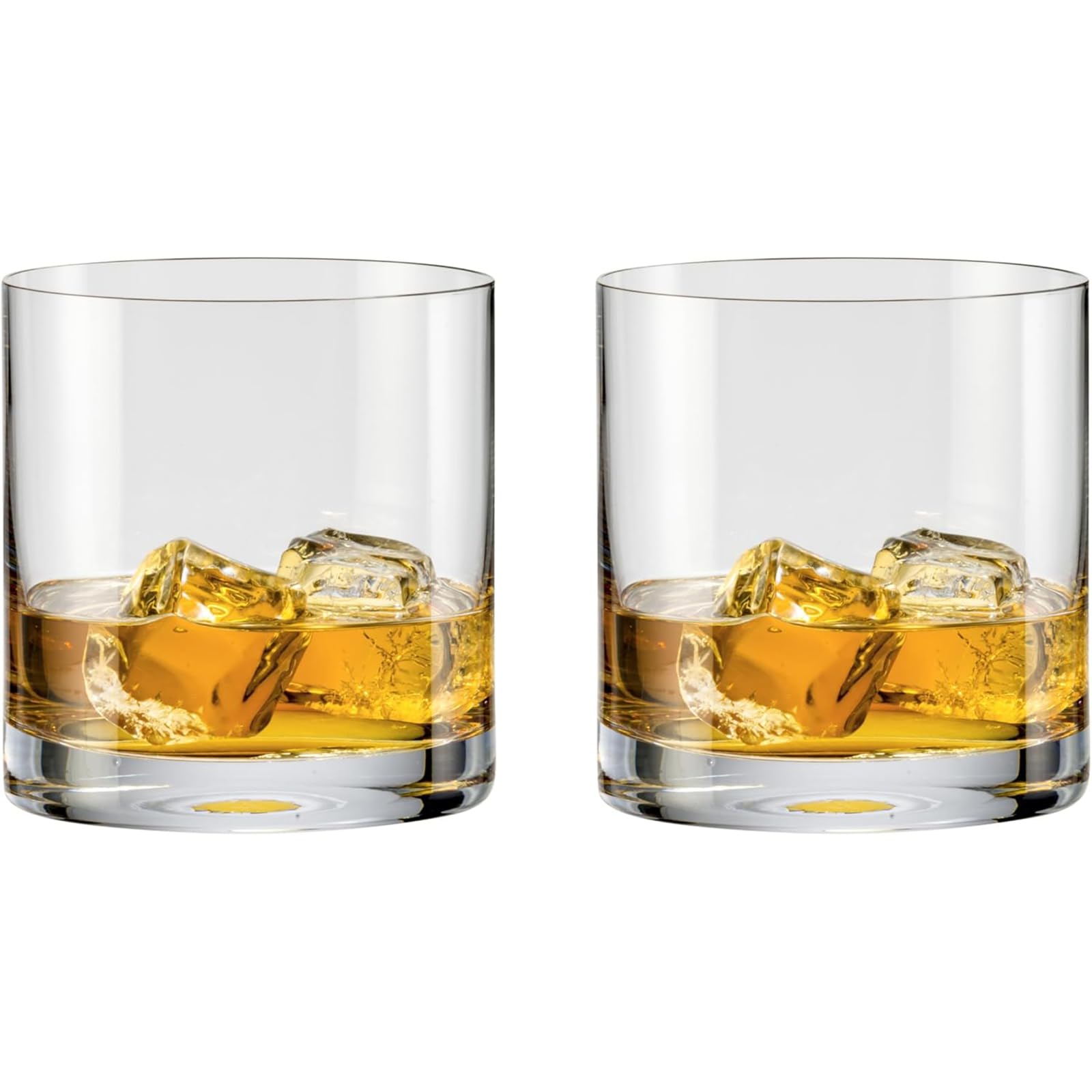 Jaffiust 2 Pack Whiskey Glasses, Premium Scotch Glasses, Cocktail Whiskey Glasses, Rock Style Vintage Drinking Glassware, Perfect for Father's Day, Parties, Bars, Restaurants and Homes
