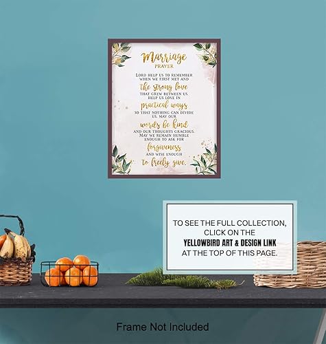 Miniatura 6 de Marriage Quote - Love Wall Decor, Wall Art, Romantic Decorations - 8x10 Poster Print - Anniversary Gift, Wedding or Engagement Gift for Couples,