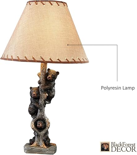 Vista 156 de BLACK FOREST DECOR Antler Lodge Uplight Lámpara - Lámpara rústica de Lodge con globo de vidrio sembrado