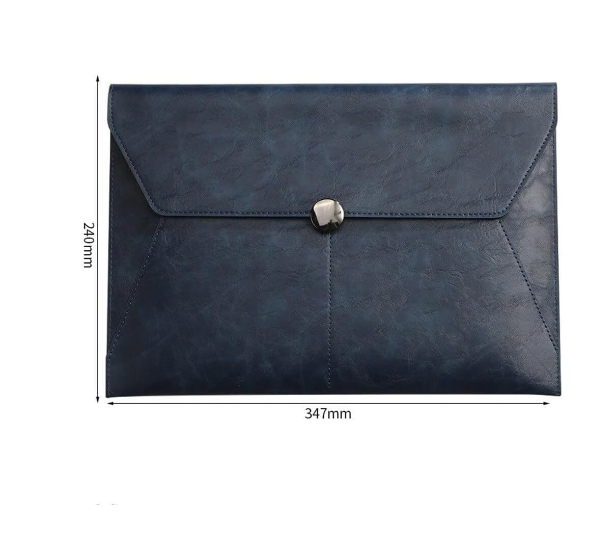 Etui na dokumenty ze skóry PU, organizer na dokumenty, koperta, wielokolorowe, 240 x 347 mm, opakowanie 2 szt.(Blue)
