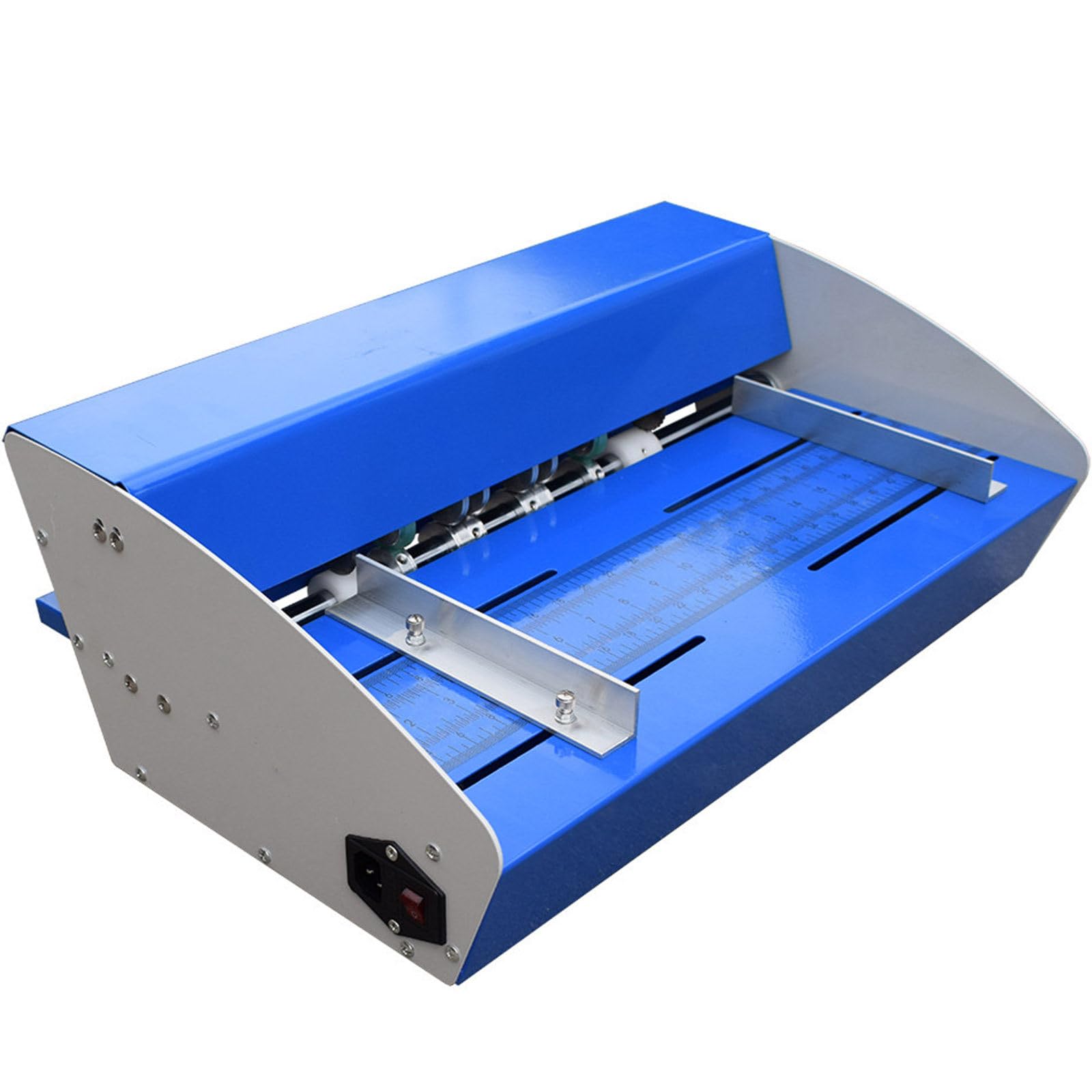 Machine à plisser électrique multifonction 460 mm avec règle graduée, établi d'extension pour couvertures de livres de bureau