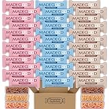 MadeGood Crispy Squares 36 Pack Variety Pack - 3 Flavors Included - 12 Bars of Each Flavor - Chocolate Chip, Strawberry, and Vanilla - Road Trips, Lunch Boxes, Gym Bags, Work Snack in Cornershop Pack