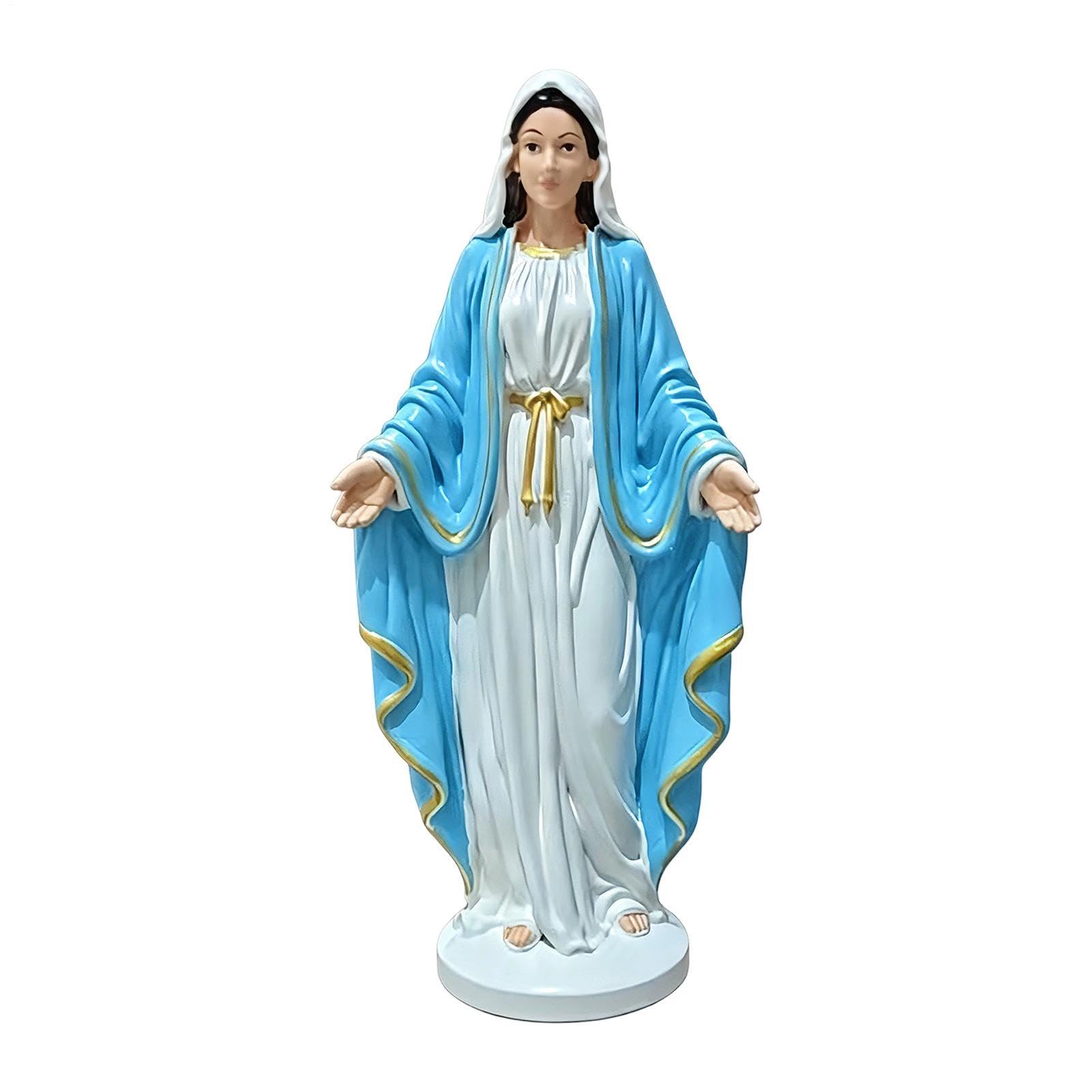 Statue catholique de Marie idée cadeau baptême communion figurine 12 cm