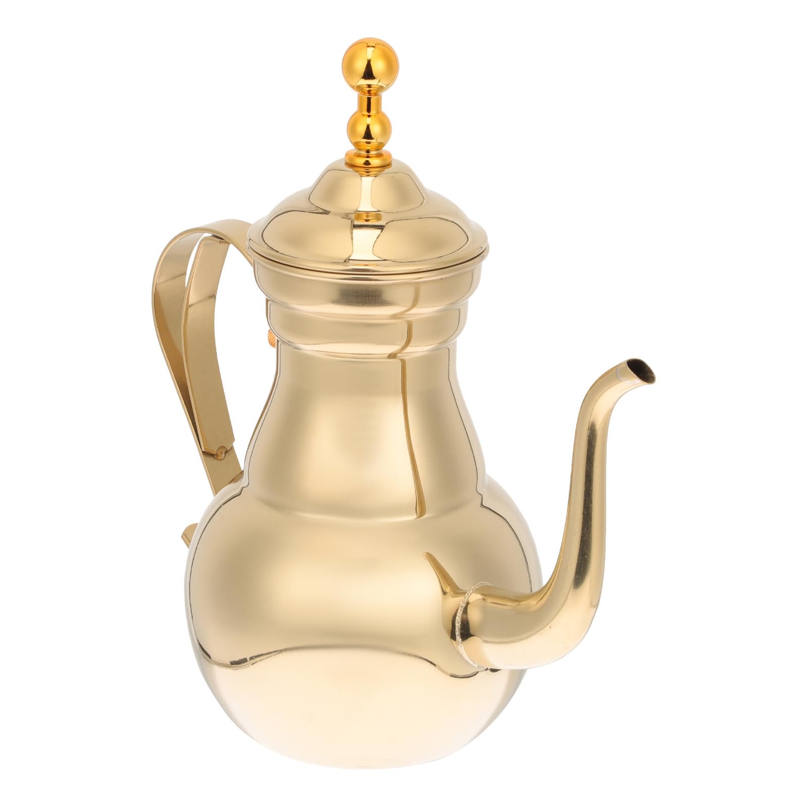 Caffettiera Decorativa in Acciaio Inox Multiuso per Cucina Indoor