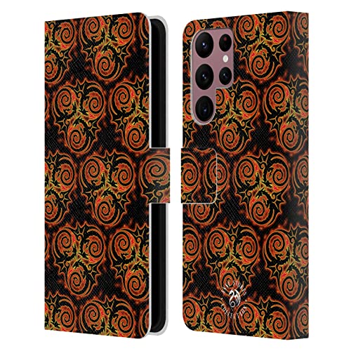 Funda de cuero tipo libro Samsung Galaxy S22 Ultra 5G carcasa protectora de dragón