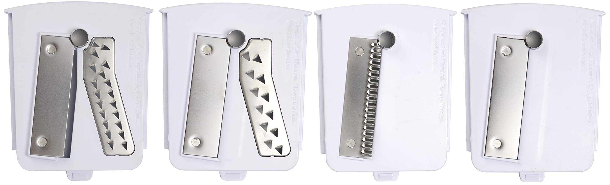 BrieftonsPack of 4 Premium Blades for 5-Blade Spiralizer (BR-5B-02), 7-Blade Spiralizer, and 10-Blade Spiralizer