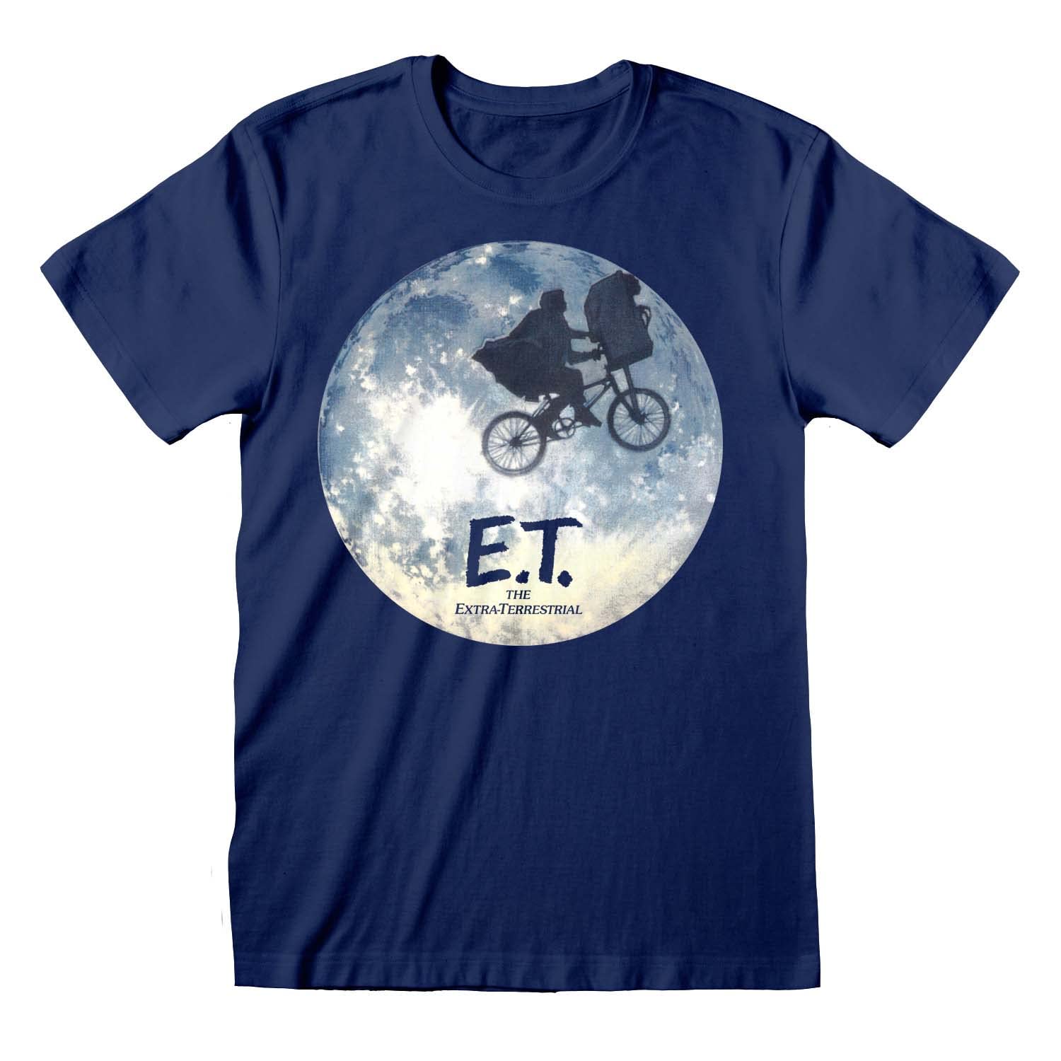 E.t. The Extra-Terrestrial Unisex Blue E.t. - Lune - T-Shirt (Xl)