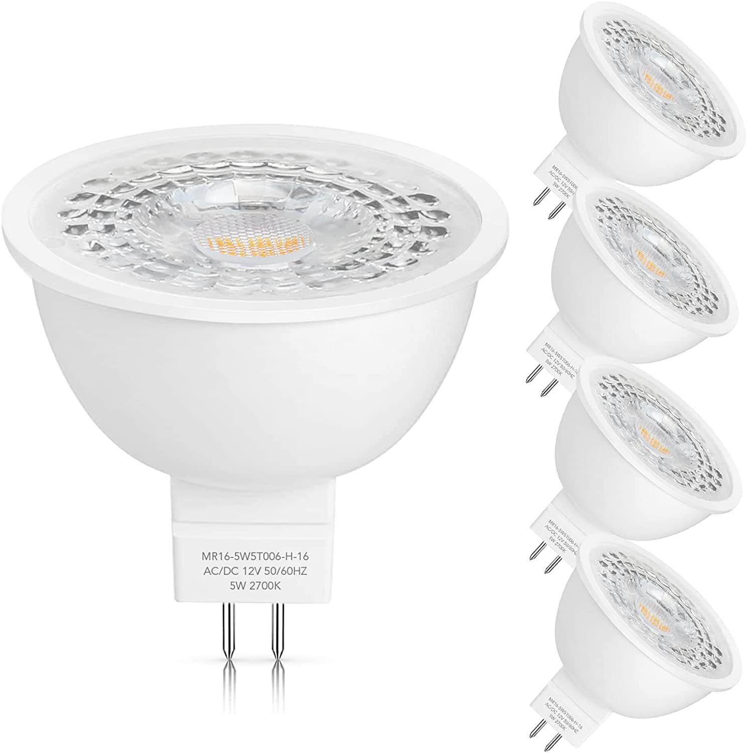 Improvhome MR16 LED Bulbs 50W Halogen Equivalent, Warm White, 6W GU5.3 MR16 Spotlight Bulb, Non-Dimmable, 45 Degree Beam Angle for Landscape, Recessed, Track Lighting (Pack Of 2)-image-6