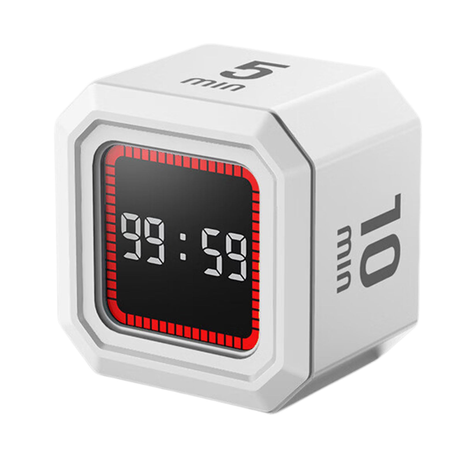 Visual Digital Flipping Timer with Progress 10 5 25 45 Minutes Countdown Quiet Mode Back for Kitchen Study Gym Countdown Clock Timer