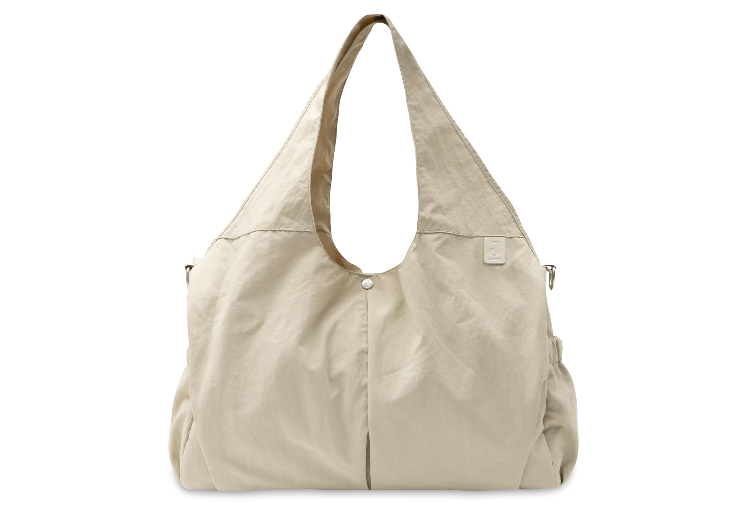 Jollein Wickeltasche Urban – Warm Sand – Moderne Wickeltasche – Wasserabweisend & Pflegeleicht – Mit Schultergurt & Wickelunterlage – 40x20x25cm