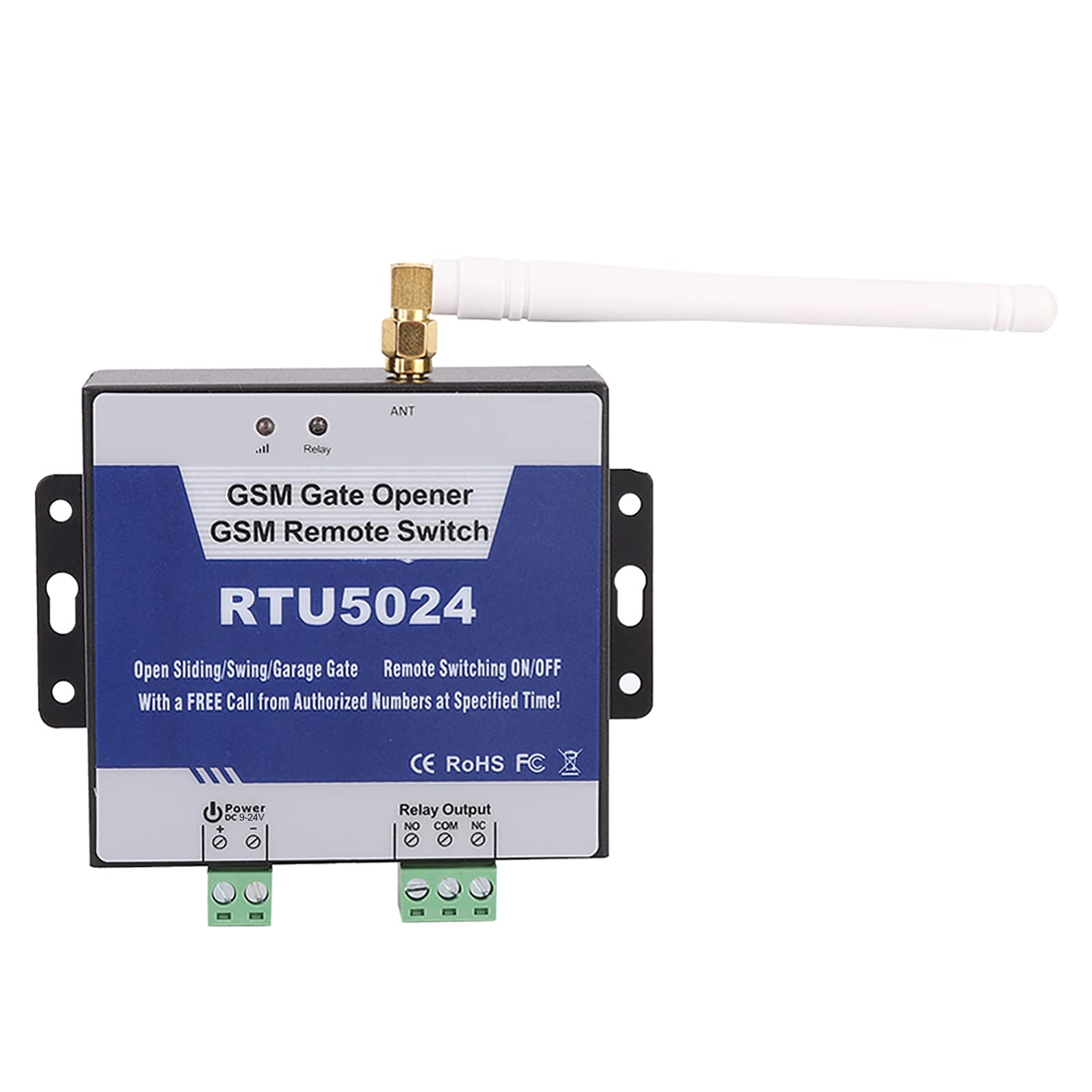 RTU5024 Aggiornamento Apriporta GSM Interruttore a Relè Interruttore Remoto GSM Interruttore Apriporta con Controllo Quadrante GSM DC 9 15V(RTU5024 Versione aggiornata)