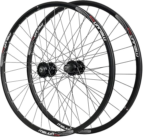 MTB 自転車ホイールセット アルミ合金 26 27.5 29インチ ディスクブレーキ ダブルウォール ハイブリッド/マウンテンリム 2450G フライホイール用 7/8/9/10/11スピード 26インチ(29inch)