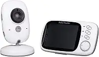 Babá Eletronica Câmera Sem Fio Visão Noturna Lcd Digital,Branco