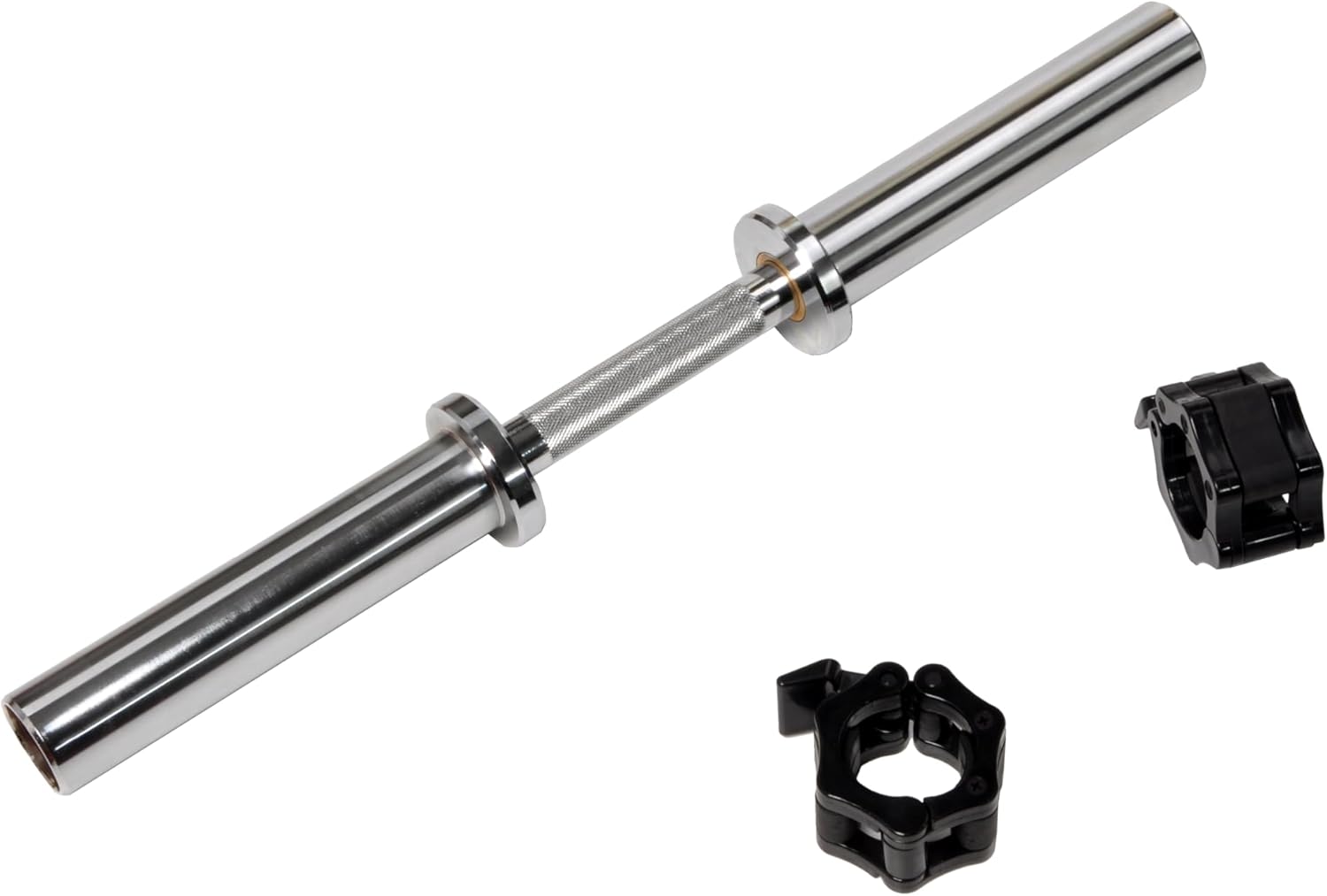 Fitvids Olympic Dumbbells Set & Dumbbells Bar, Loadable for 2-inch weight plates, Adjustable Weight for Strength Training and Fitness Exercises