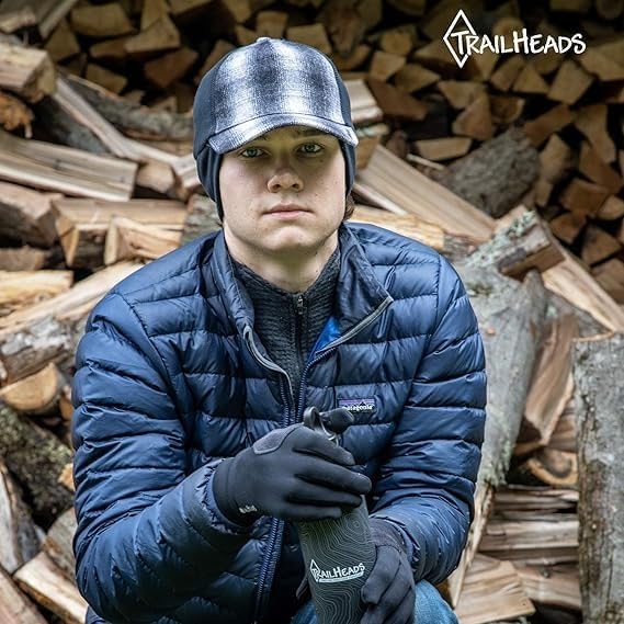 TrailHeads Men's Winter Hat | Trucker Hat with Drop Down Ear Warmers - Image 4