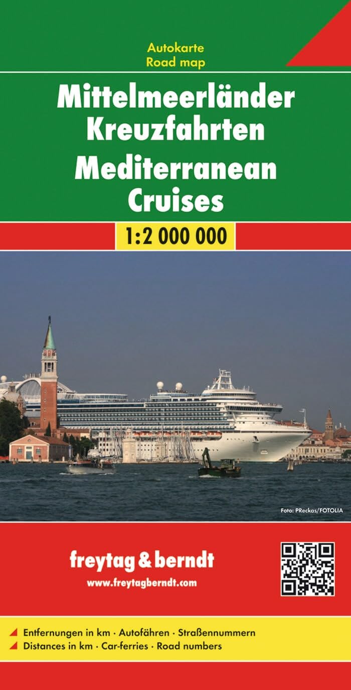 Mediterranean Cruises f&b r/v - 1/2M: Regiokaart 1:2 000 000
