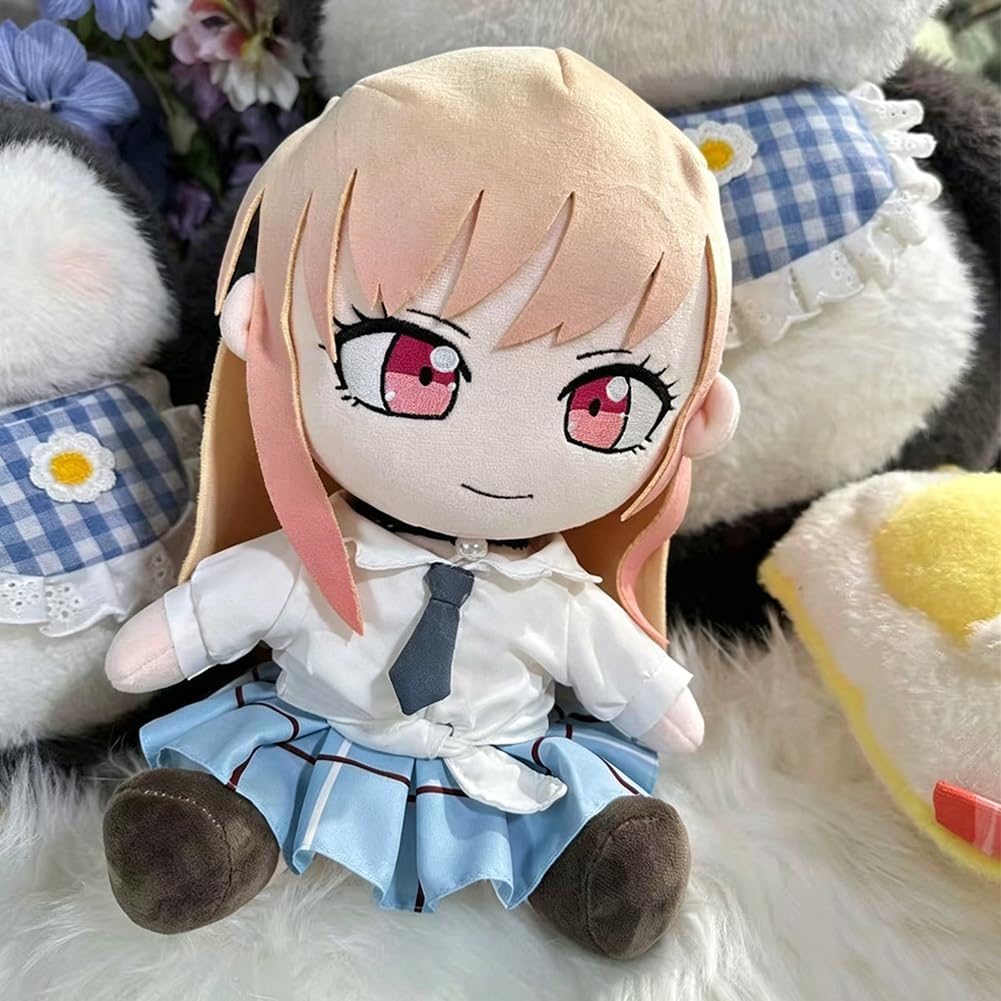 Kitagawa Marin Plüschfigur, Anime, weich, gefüllte Baumwolle, 30 cm, Cartoon-Kissen, Sofa-Dekorationen