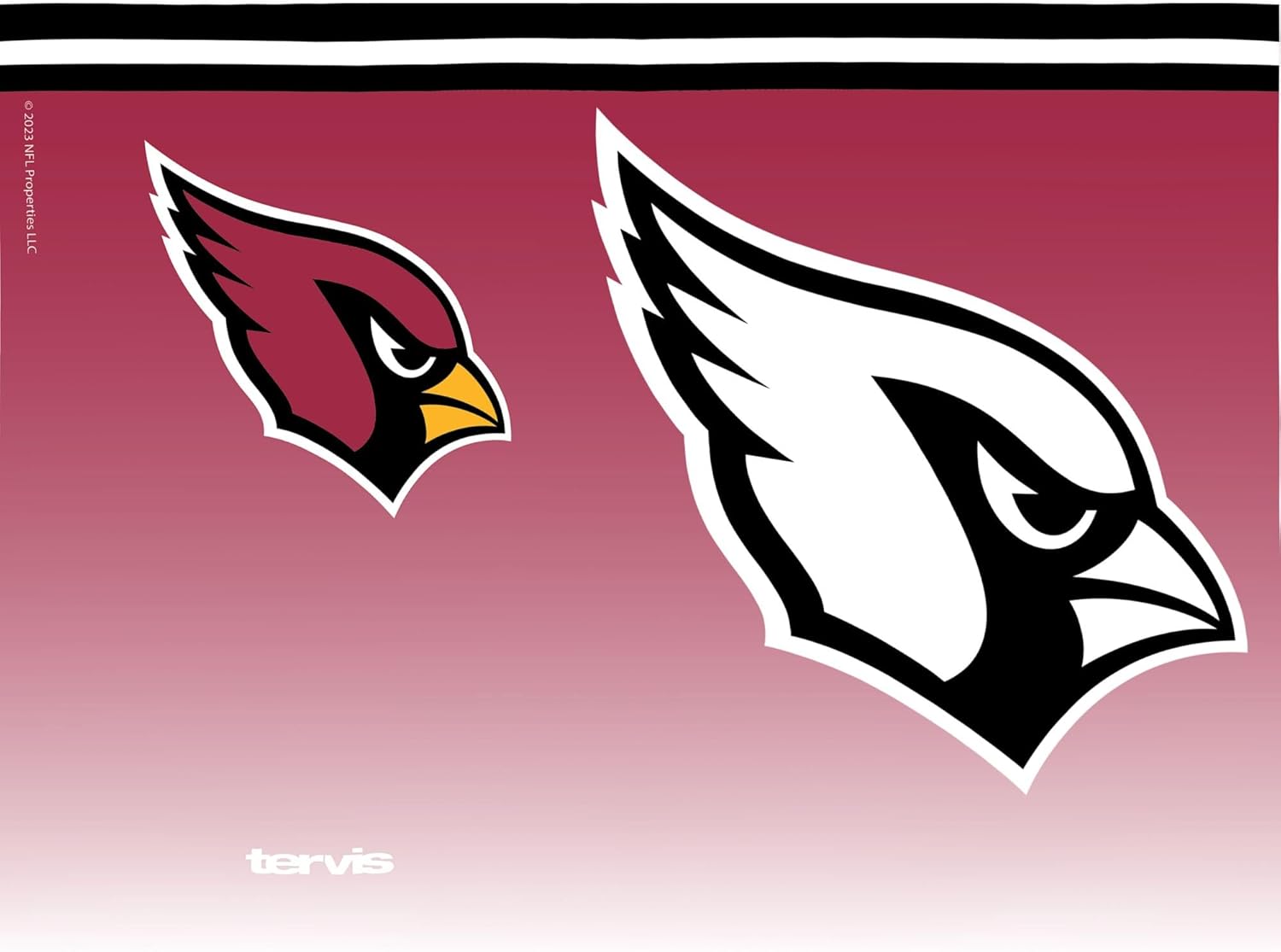 Tervis NFL Arizona Cardinals - Forever Fan Made in USA Double Walled Insulated Tumbler Travel Cup Keeps Drinks Cold & Hot, 24oz, Classic - Image 2