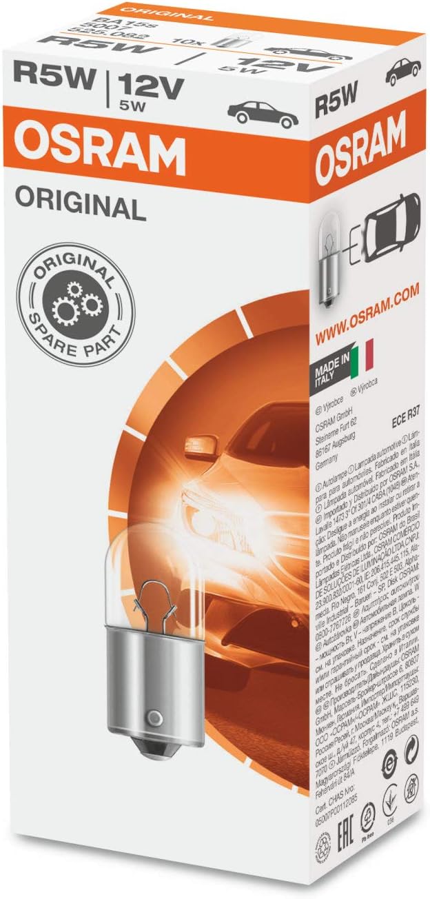 Osram Original Bulbs R5W 5007-02B 12V 5W (Pair)