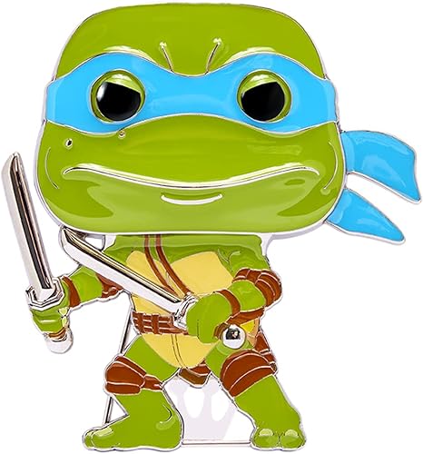 Funko Pop! Pin Tortugas Ninja Mutantes Adolescentes - Leonardo, brillan en la oscuridad