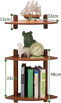 フランスアンティーク 木製のコーナーラック 壁掛け ウォールシェルフ 飾り棚 ウォールシェルフ、壁掛け棚、コーナーラック 壁掛け 収納