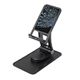 FHEBNDS Programmer Programming Code Phone Stand for Desk, 360°Rotating Foldable Cell Phone Holder for Office Home, Height Adjustable Tablet Stand Portable Cellphone Cradle iPad Stand Holder