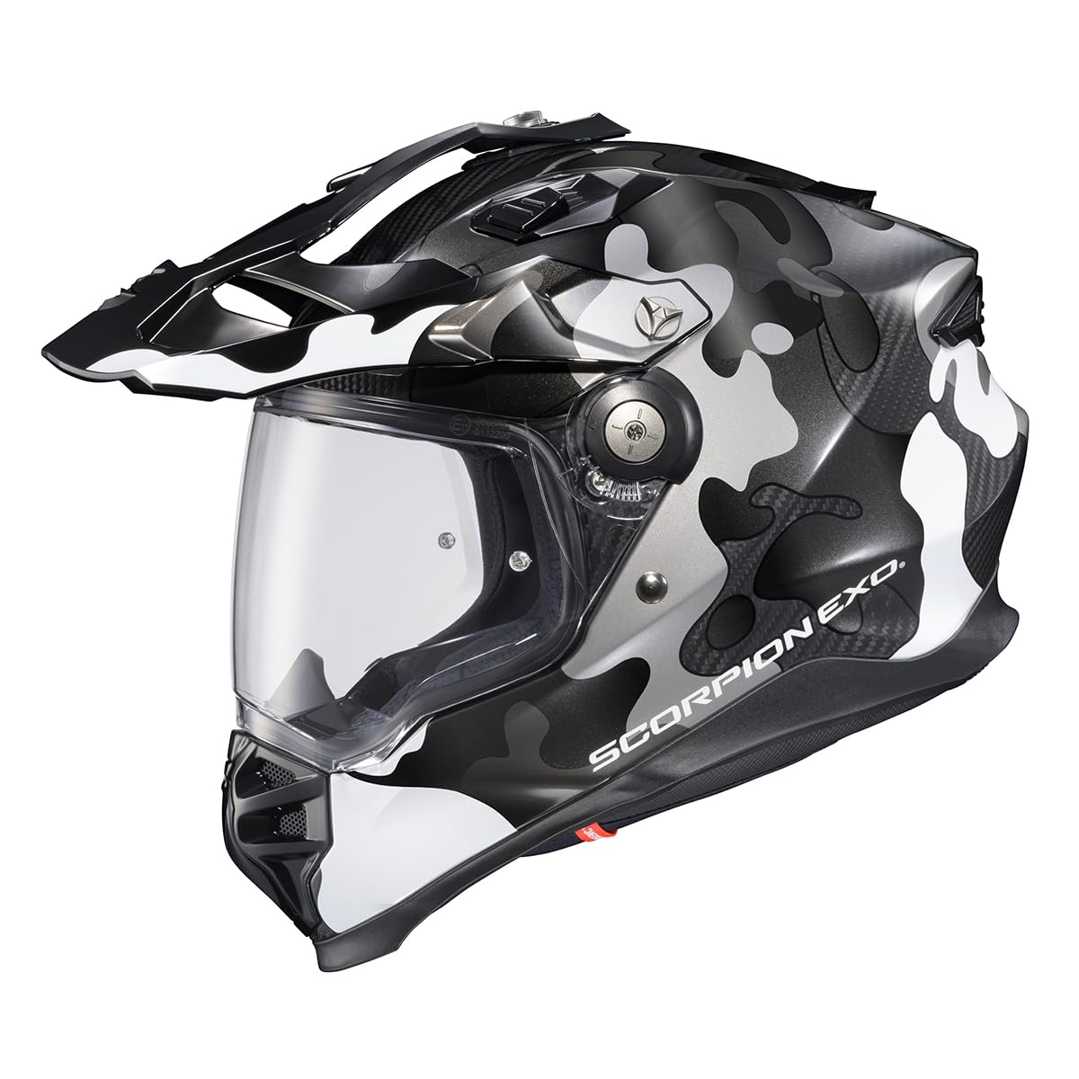 ScorpionEXO XT9000 Full Face Carbon Fiber Adventure Motorcycle Helmet with Pinlock Ready Shield Bluetooth Ready Speaker Pockets DOT ECE Gilley (
