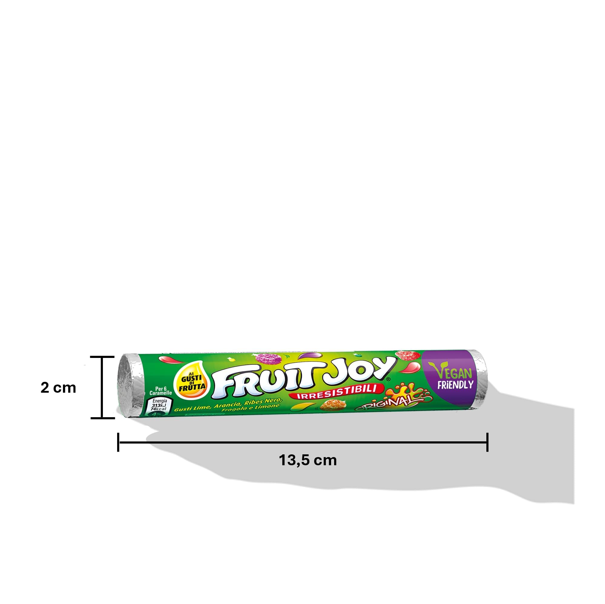 FRUIT JOY Original Caramelle Gommose alla Frutta Assortite, 32 Tubi da 48g (1,5kg)