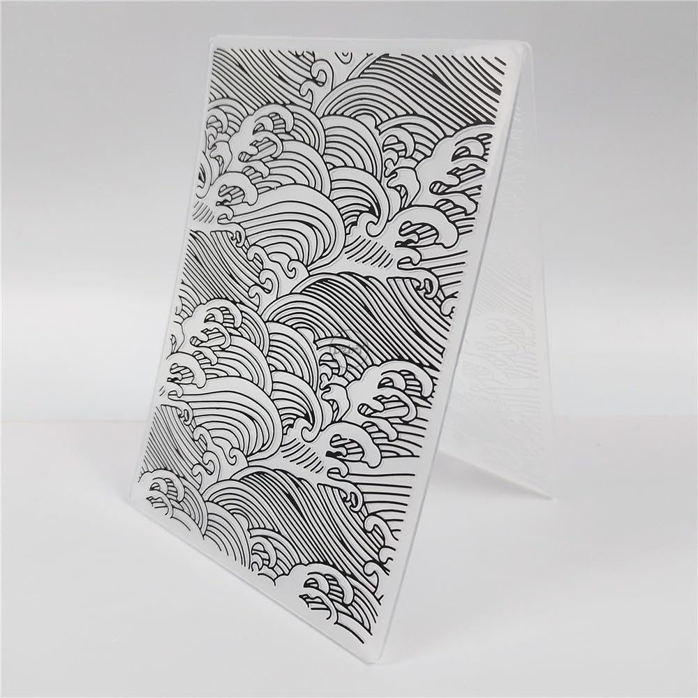 DzIxY Dossiers De Gaufrage En Plastique à Fond Irrégulier